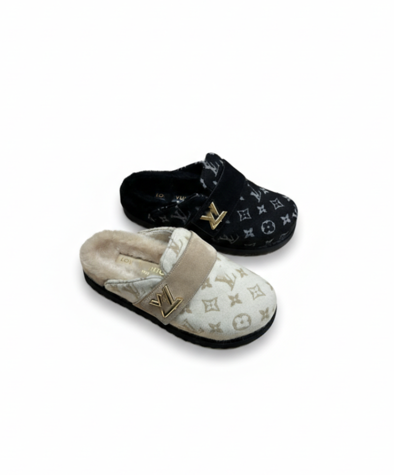 Monogram Plush Slippers